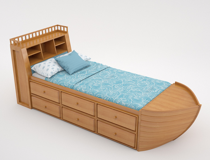 Кровать «Lastochka» от фабрики элитной детской мебели VinsenT Kids